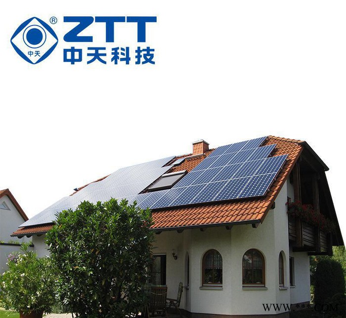 中天   太陽能光伏發電系統 分布式并網 家用商用  3KW