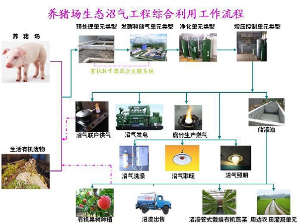 養豬場生態沼氣工程