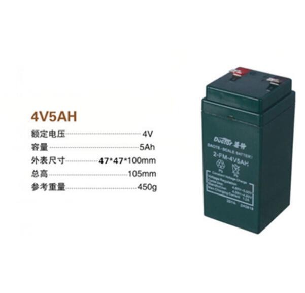 道特4V5AH電子秤電池計(jì)價(jià)秤桌秤臺(tái)秤專用蓄電池太陽(yáng)能板可沖電瓶