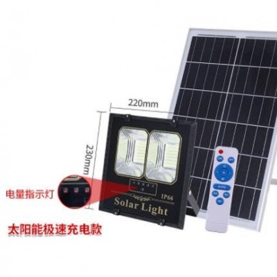 LED太陽能投光燈戶外路燈外貿新款防水庭院燈泛光燈solar light